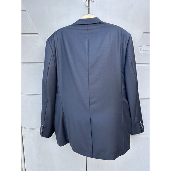 Polo Ralph Lauren Two Button Suit Jacket Wool Blazer Mens Sz 50R Black Business - Picture 5 of 9
